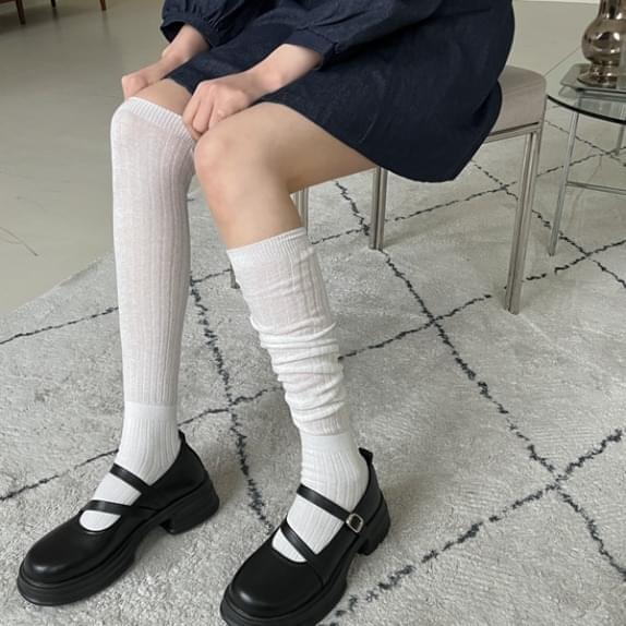 Planning Rich Ribbed Socks Knee High Socks& Loose Socks for Various Uses: D (Ships Today)