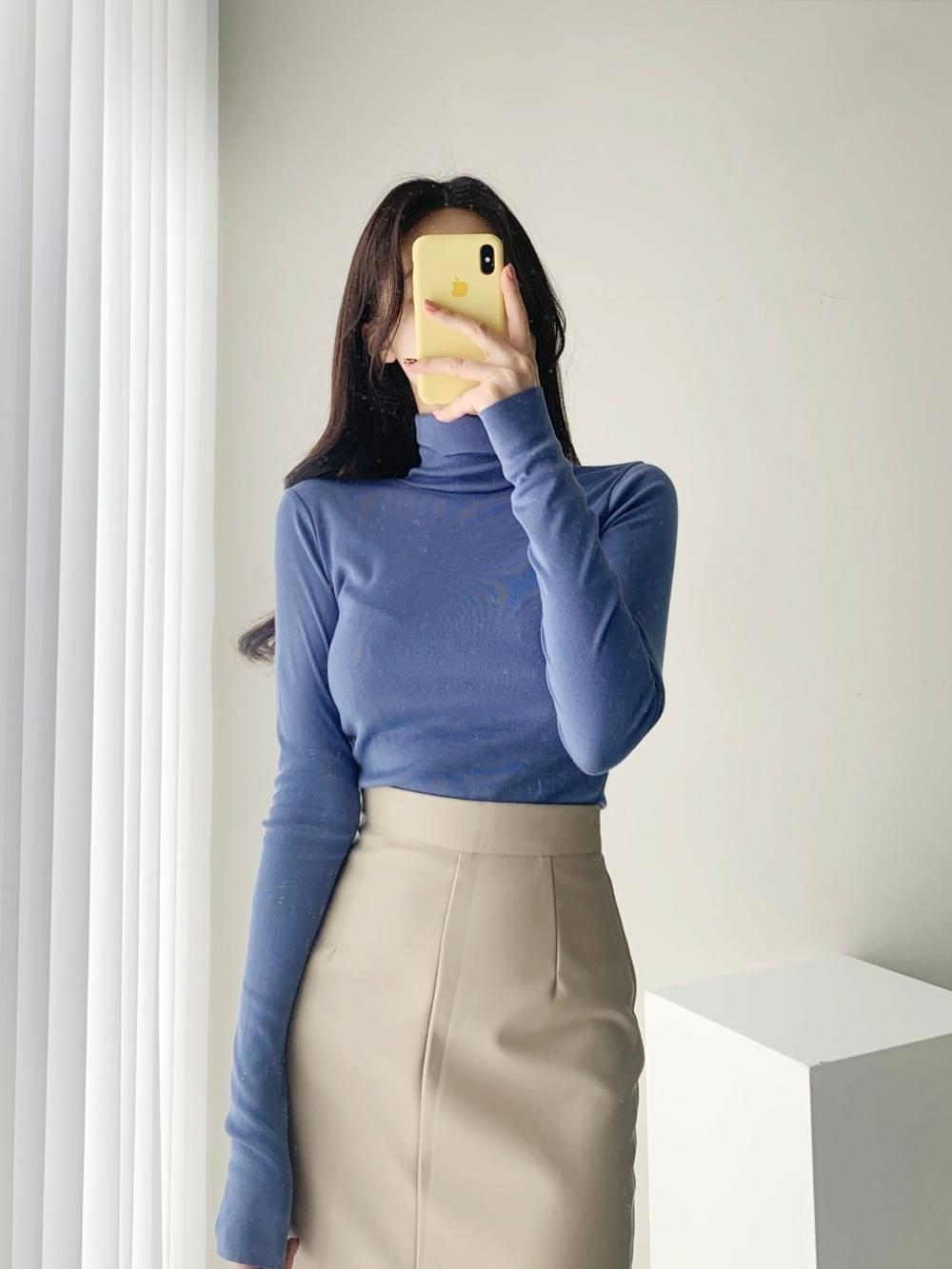 Long sleeve slim fit basic Turtleneck t-shirt 12 colors