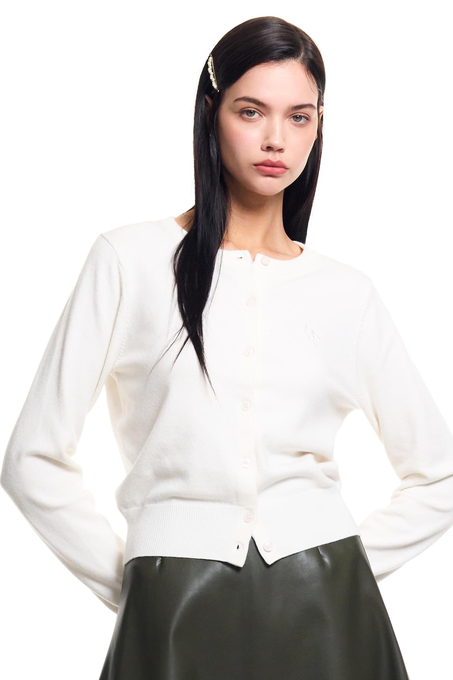 WOMAN New Classic Crew Neck Cardigan