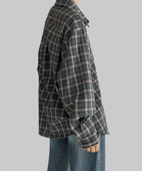 Besbi Vintage Overfit Check Shirt