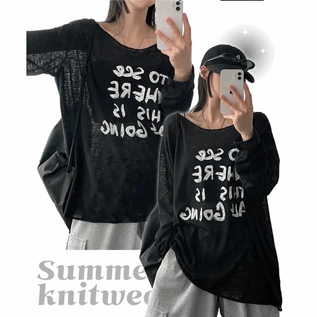 Laurel Lettering Summer Knitwear