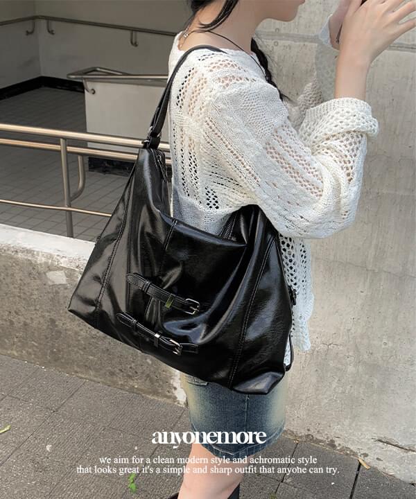 Teha Belt Leather Big Two Way Shoulder Bag