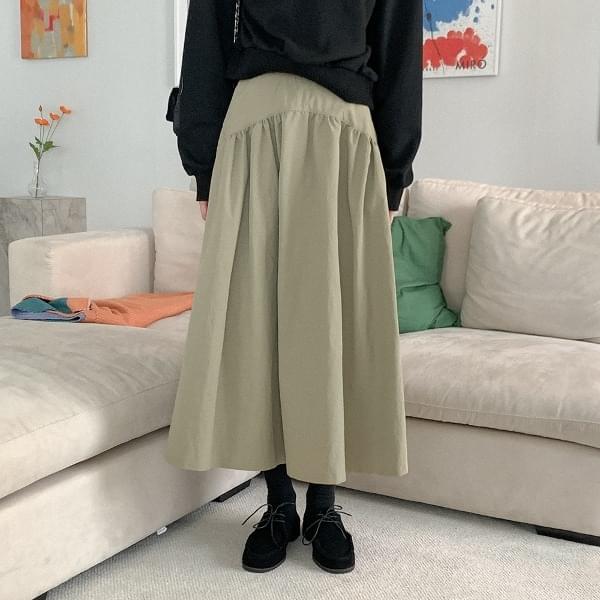 Ritmal Nylon Pocket Long Skirt