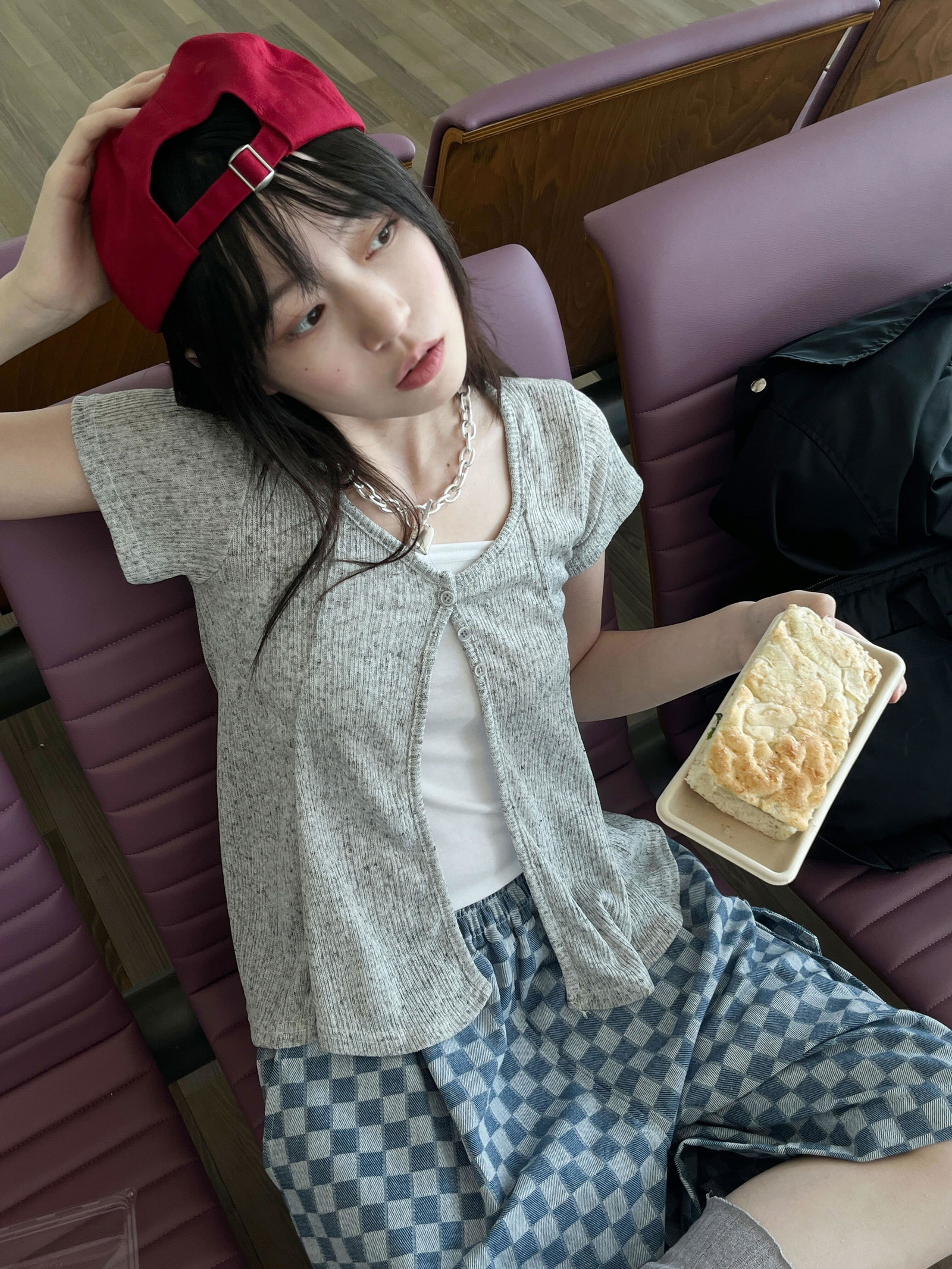 亞麻無袖套裝