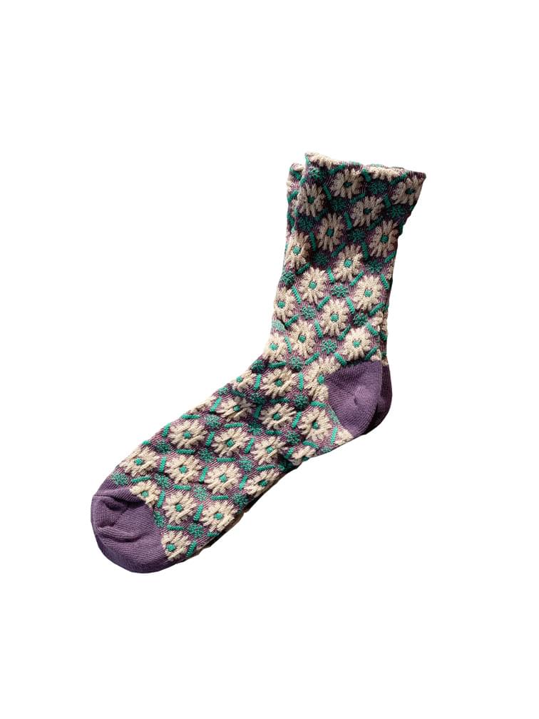 grace flower socks