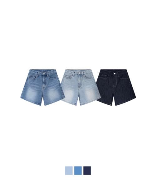 Bagun denim Raw three-quarter short pants