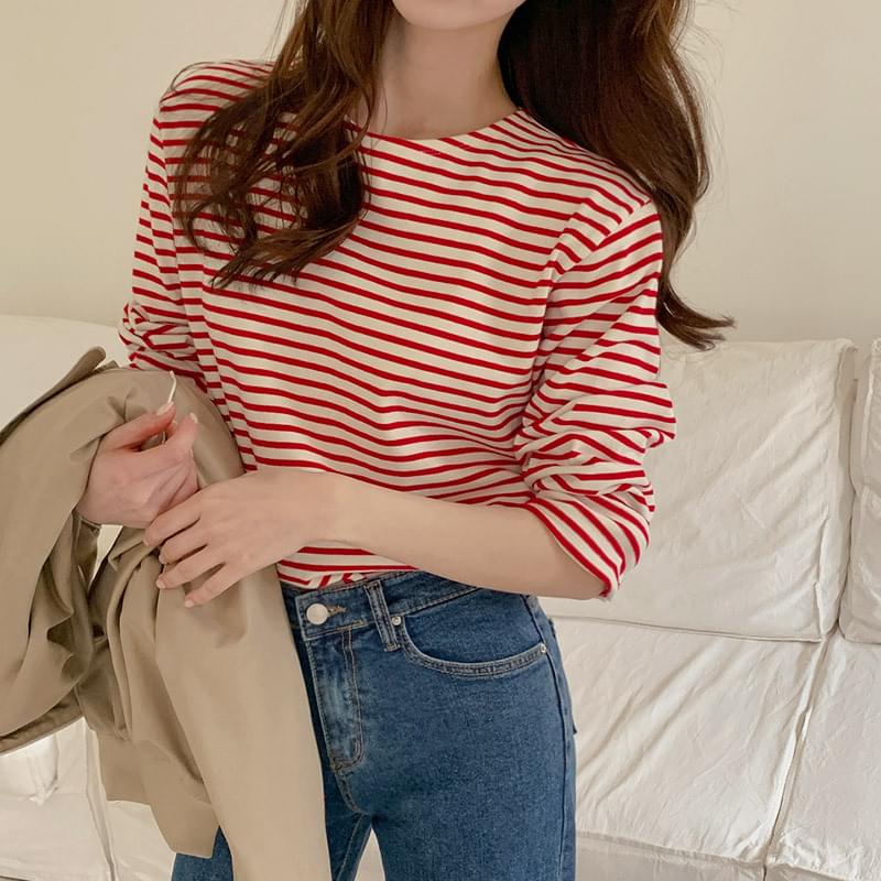 plot stripe t-shirt