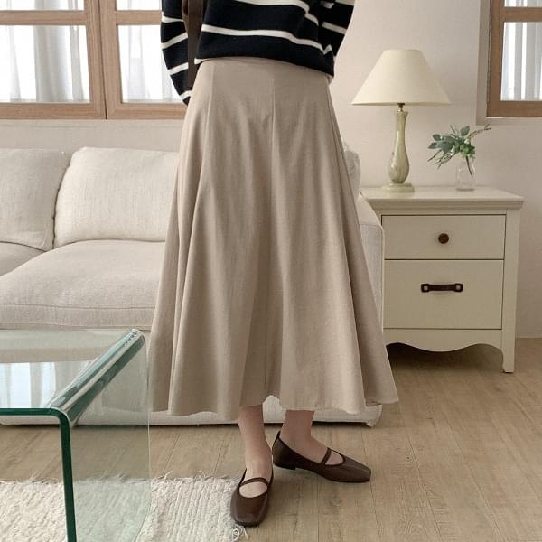 Calishi flare long skirt
