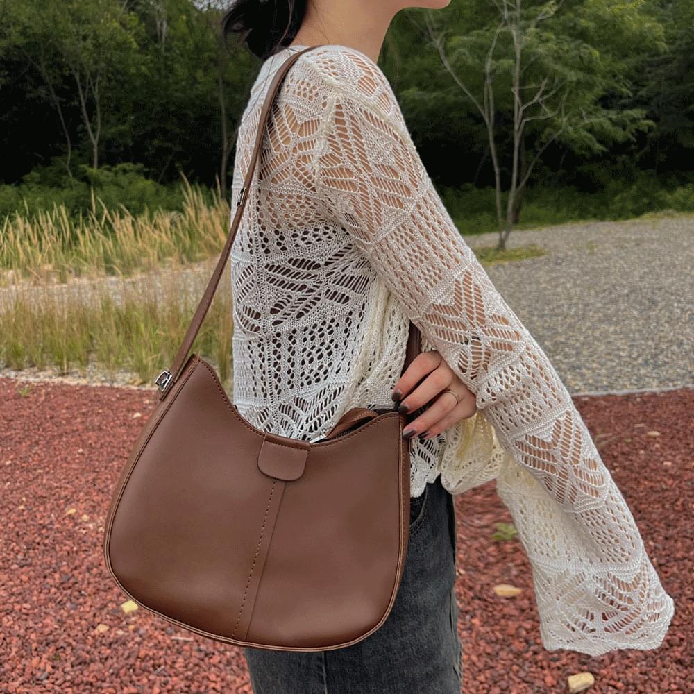 Color combination half-moon hobo bag strap adjustable shoulder bag crossbag leather all-season handbag high quality storage tote