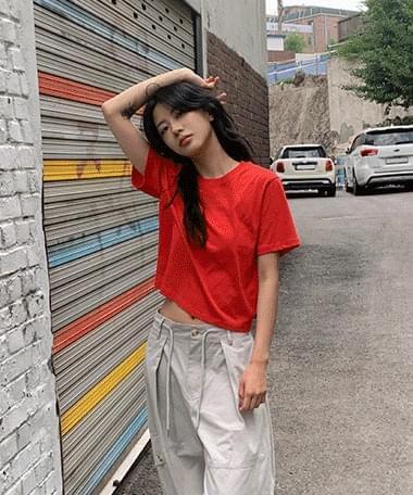 Decimal Basic Crop Short Sleeve T-Shirt (Ships Today)