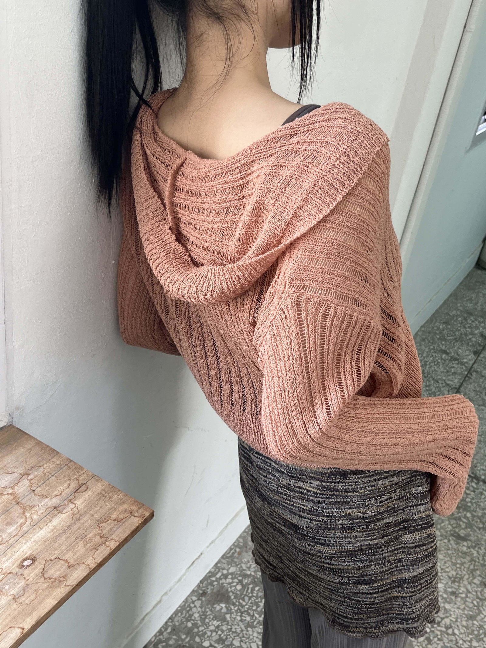 Crop Buckle Hooded Zip-Up