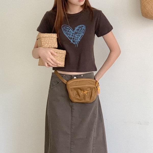 STOPPA COTTON HEART HALF SLEEVE T-SHIRT
