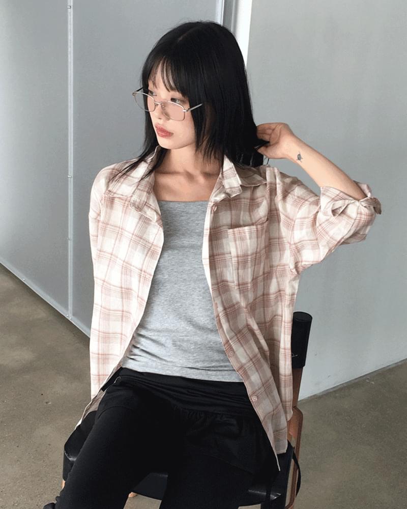Watting Vintage Check Pocket Shirt Shirt