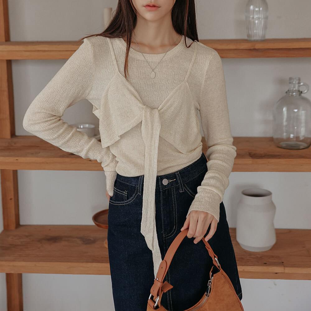 Charming Golji Bustier Layered Knit