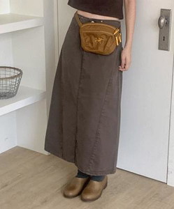 Kitchener Cotton Buckle Long Skirt