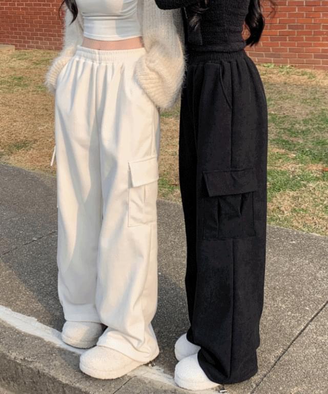 Guaranteed fit Lego corduroy fleece cargo string long wide golden ribbed jogger banding two- Ribbed pants short women tall women unisex big size length selection (Ships Today)