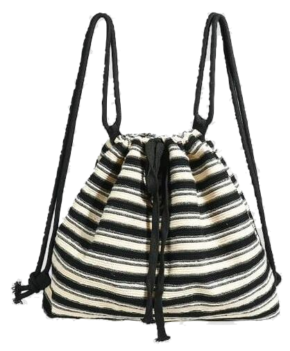 JAB Vintage Stripe Gym Sack String Backpack