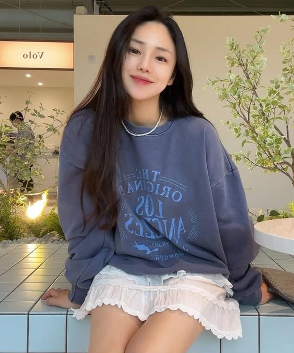 Legendary Original Pigment Man to Sweatshirt Blue