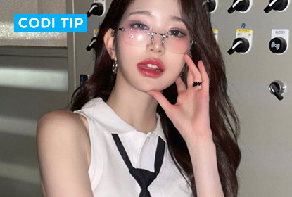 IVEウォニョンっぽ韓国風ギークシックコーデおすすめ💗