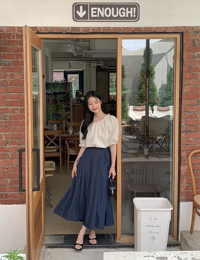 Lalani back banding string ribbon long skirt 75943 (Ships Today)