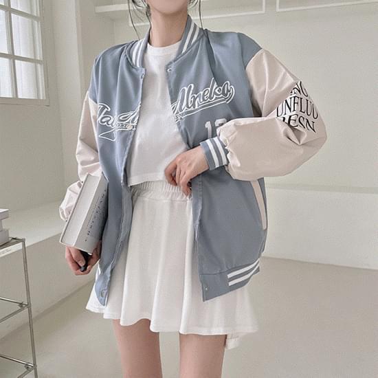 Casual lettering color scheme varsity Jacket 4 colors (Ships Today)
