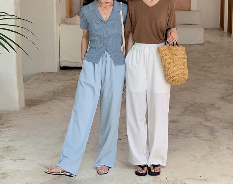 Tendab Summer Banding Strap Wide Pants (Ships Today)