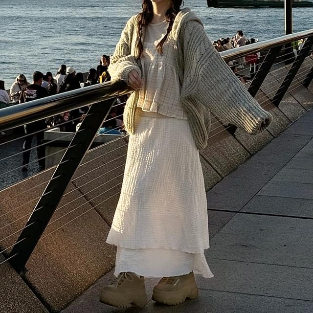 Lilirinkle Cancan Layered Long Skirt