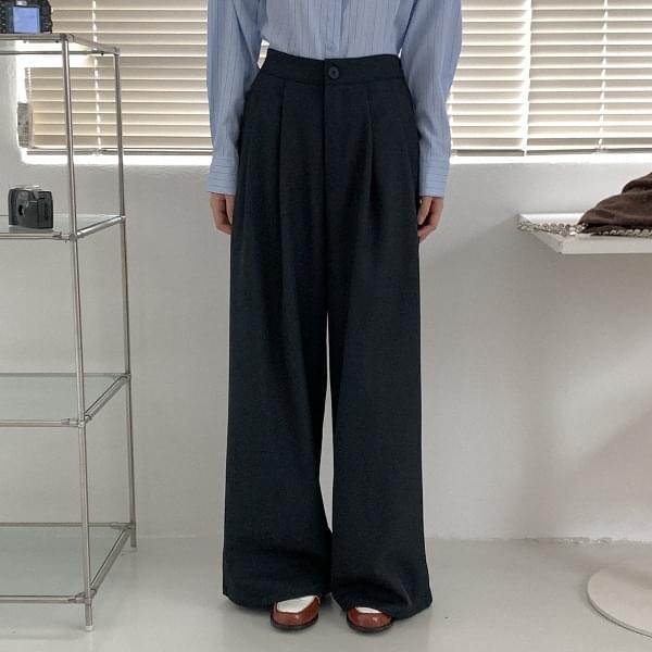 CROSON PINTUCK WIDE SLACKS
