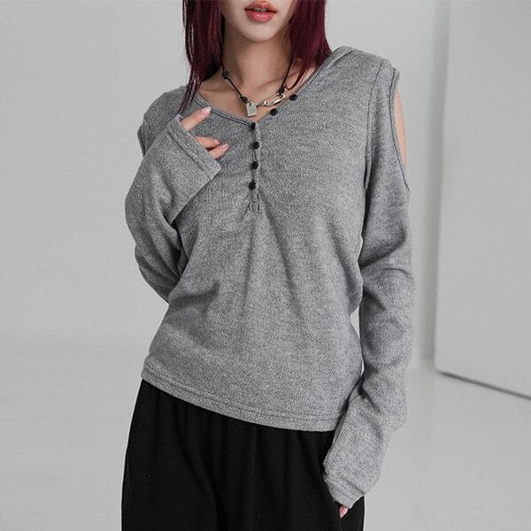 オディアスリットフードTシャツ