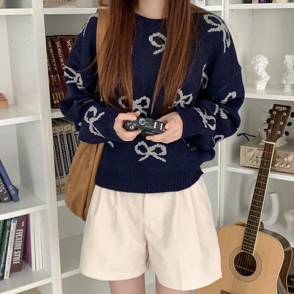 Lamintin Ribbon Round Knitwear