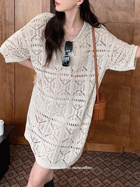 Summer Ribbon Knitwear Long Pullover