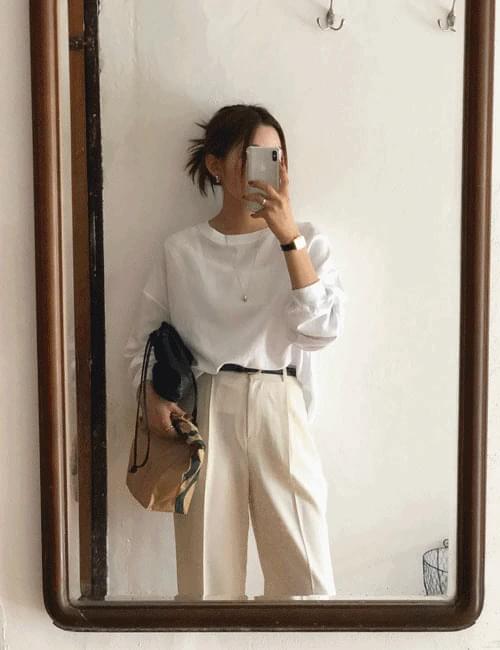 레디 린넨 맨투맨