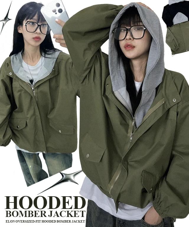 Elon Overfit Hooded Jacket