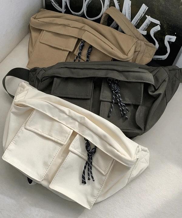 Generous storage donk pocket crossbody bag hip sack luggage backpack travel auxiliary bag 3 colors