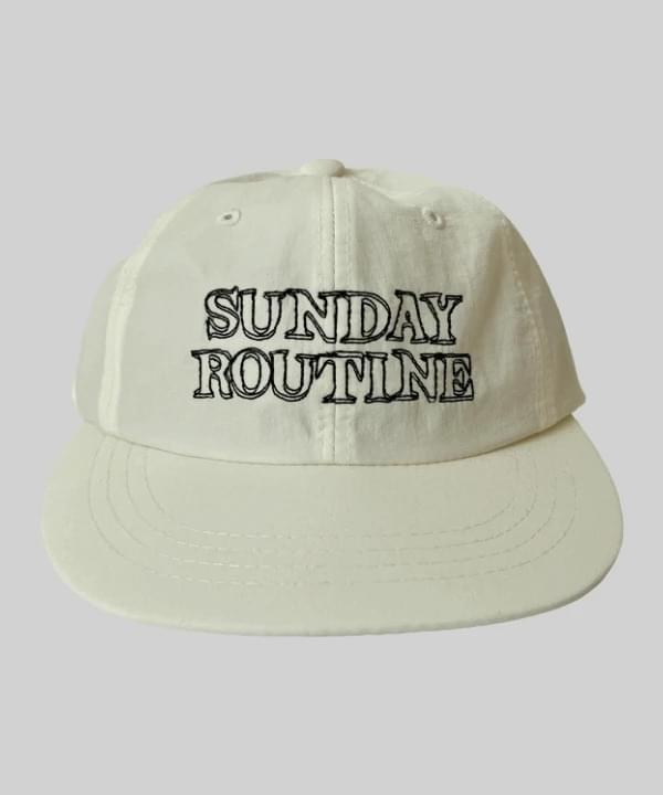 Sunday routine lettering embroidery flat brim cap hat baseball cap ball cap autumn snapback 3 color