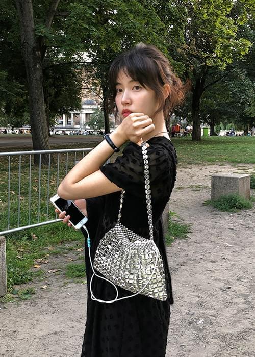 Bling chain mini bag (Ships Today)