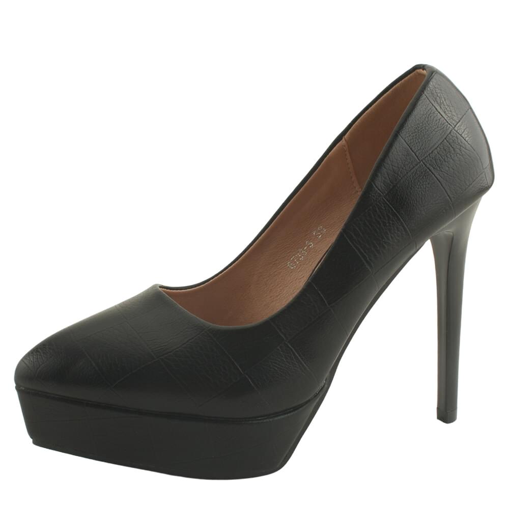 Check stiletto heel Gaboshi pumps 12cm