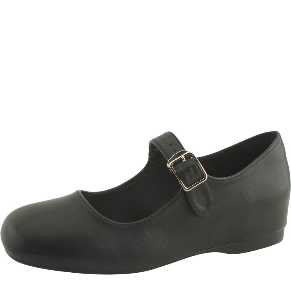 Height Increased Heel Buckle Mary Jane Flat Pumps 5cm