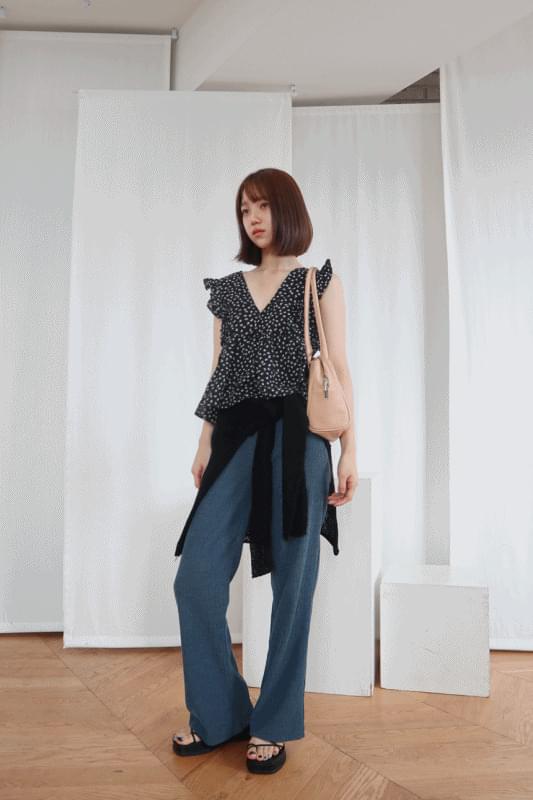 Flower Ribbon Sleeveless