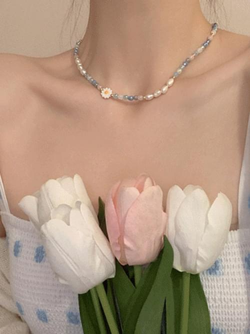 彩色小花珠珠串鍊