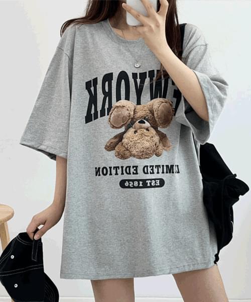 뉴욕곰 오버핏 반팔티