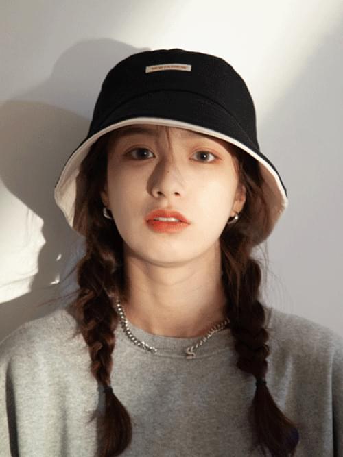 Black/White Double Brim Bucket Hat UV Sun Protection Bucket Hat H#YW055