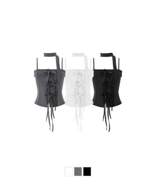 Papa Muffler Ribbon Layered Sleeveless (Ships Today)