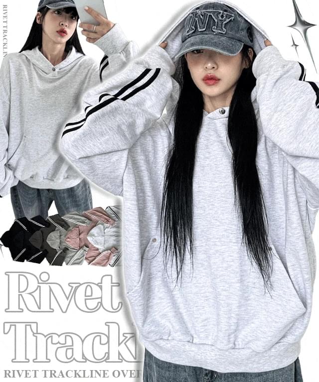 Rivet Trackline Overfit Hoodie
