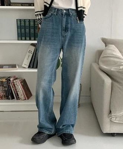 Aito wide denim pants