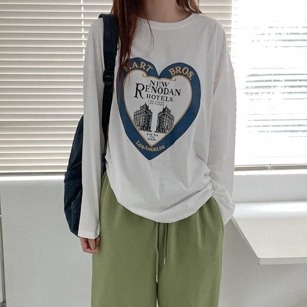 Saucy Cotton Print Long Sleeve T-shirt