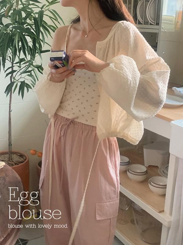 Egg String Crop Summer Shirt Cardigan Blouse Vacation Look/Travel Look/Summer Cardigan/Salttambangi/Salttamtem Shirt/Salttamt Cardigan