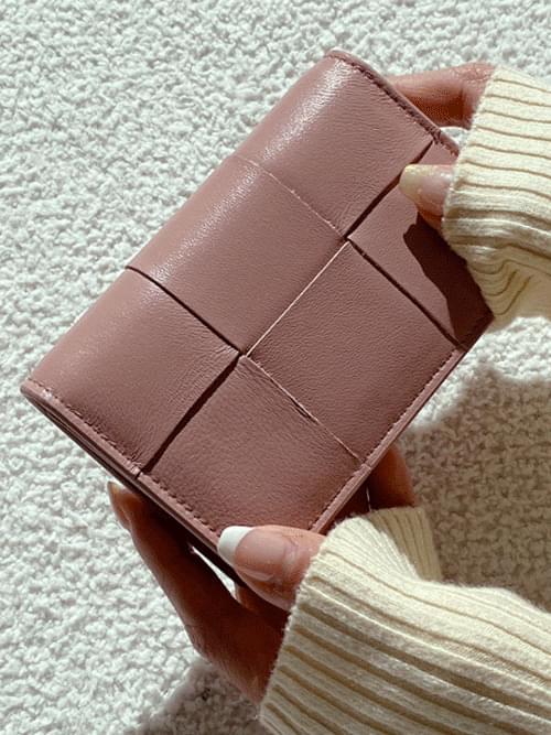 Brown/Yellow Bold Square Card Wallet A#YW080