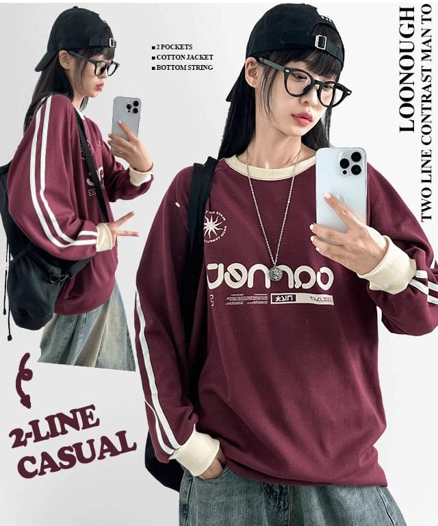Ots Track Nagrang Overfit Man to Sweatshirt