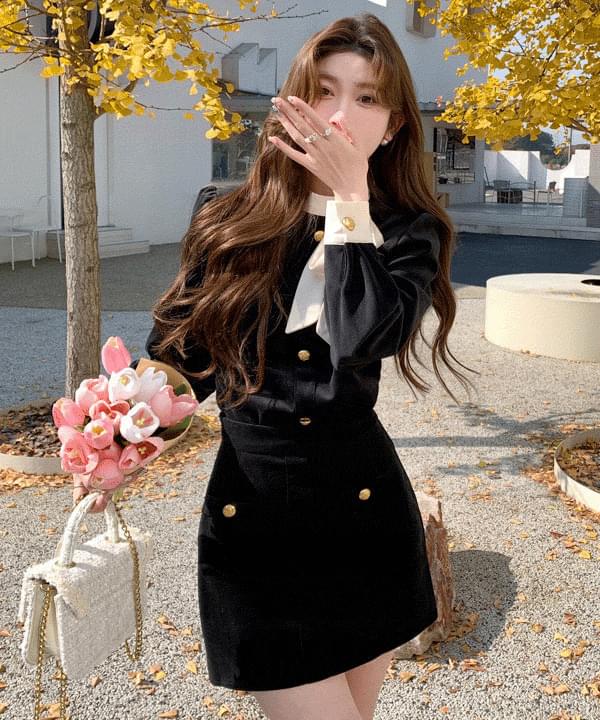 Banio Velvet Gold Pocket Skirt
